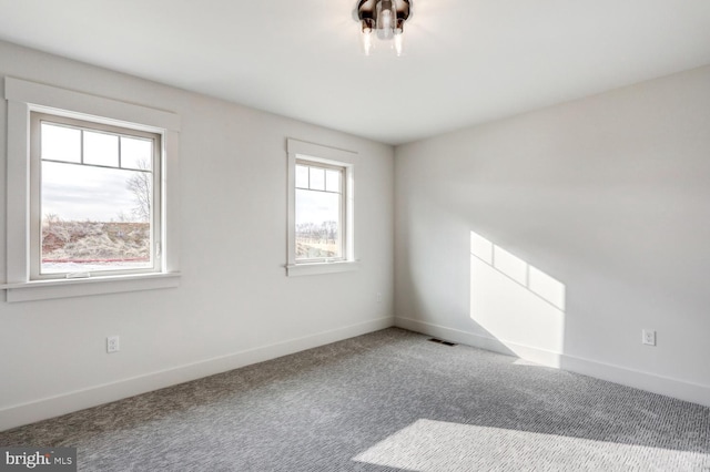 view of carpeted empty room