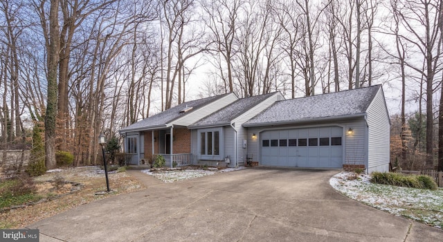 ranch-style house with a garage