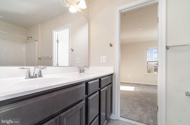 bathroom featuring vanity