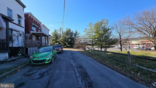 view of road