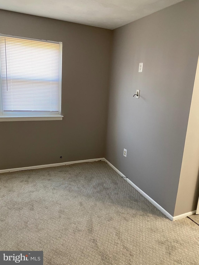 view of carpeted empty room