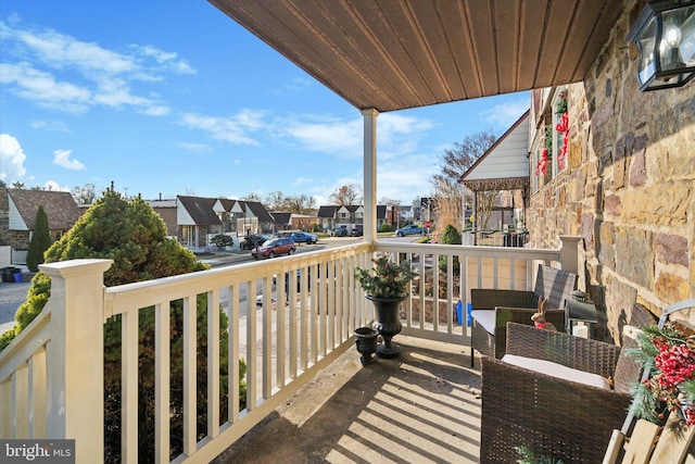 view of balcony