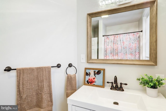 bathroom featuring vanity