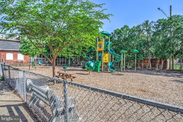 view of jungle gym