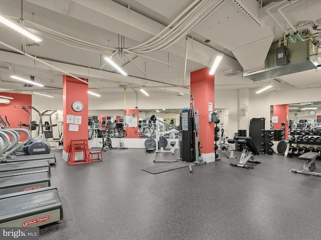 view of exercise room