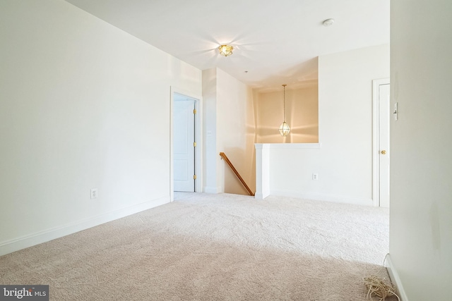 view of carpeted empty room