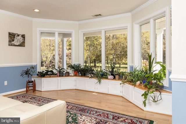 view of sunroom / solarium