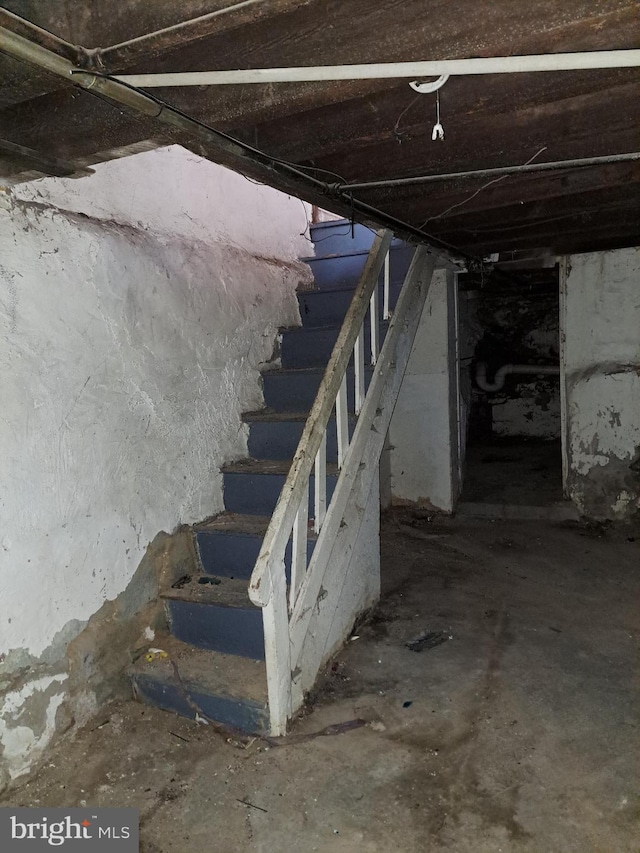 view of basement