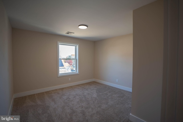 view of carpeted empty room