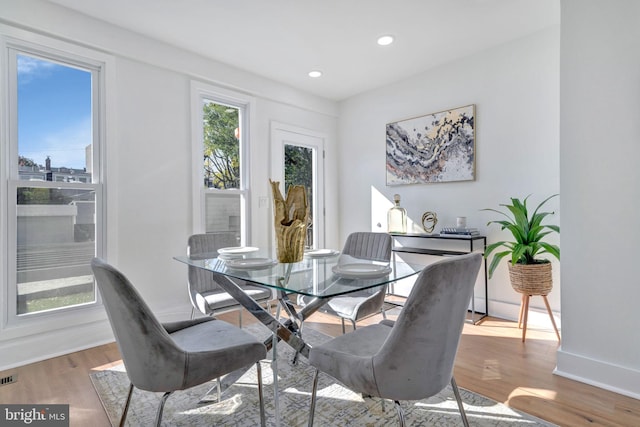 dining room featuring hardwood / wood-style floors