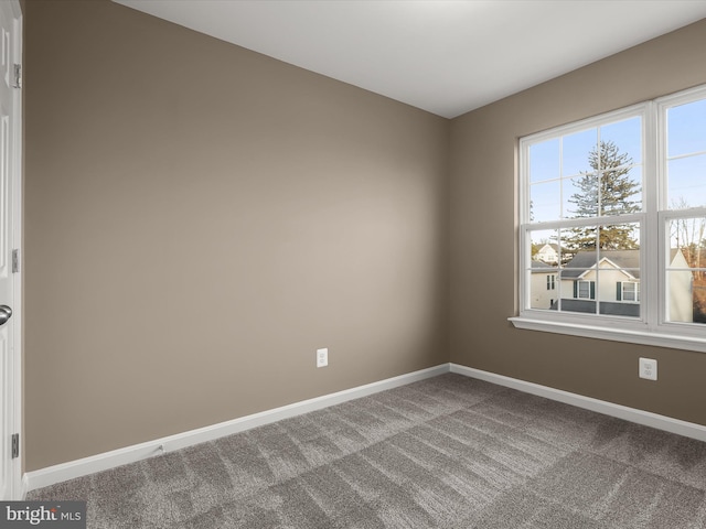 view of carpeted empty room