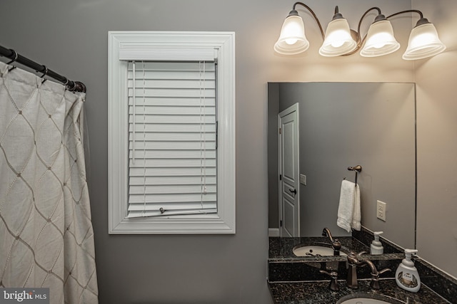 bathroom with vanity