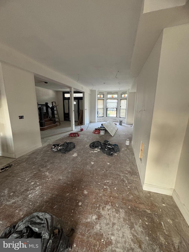 view of unfurnished living room