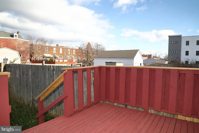 view of wooden terrace