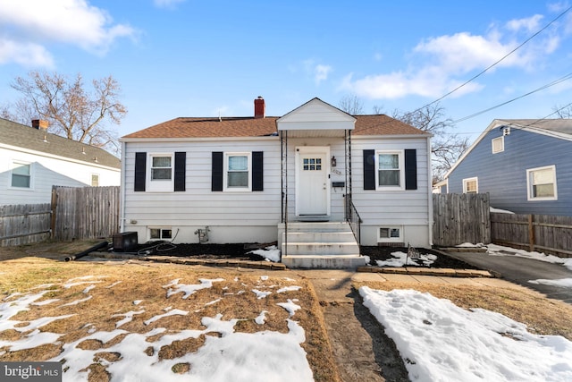 view of bungalow-style home