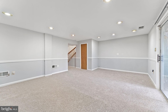 view of carpeted empty room