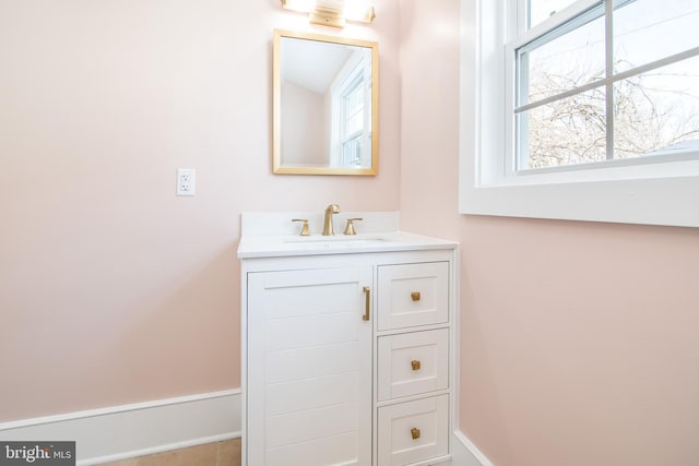 bathroom featuring vanity