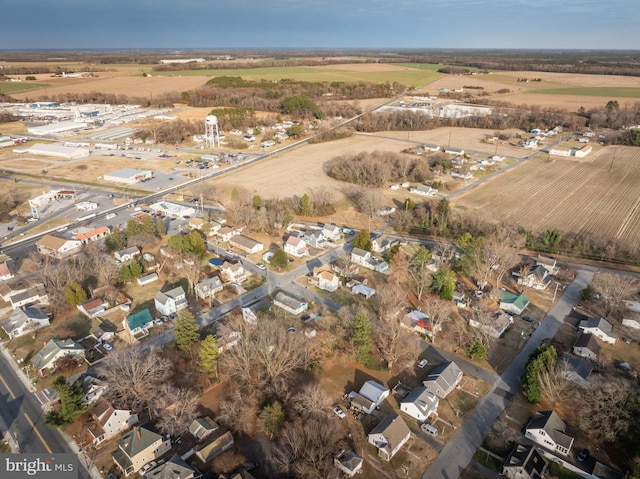 bird's eye view featuring a rural view