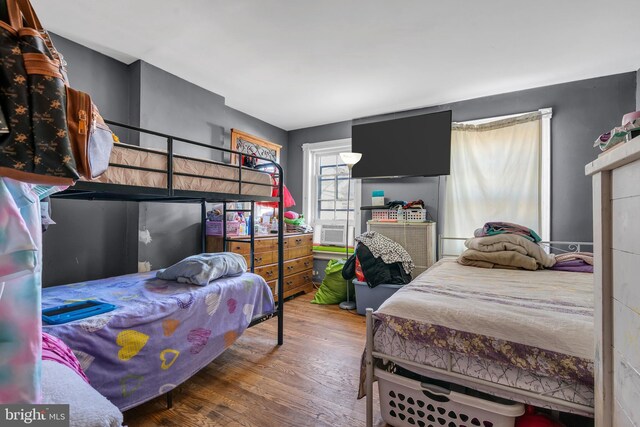 47 Liberty St, Trenton, NJ 08611 - bedroom featuring wood finished floors and cooling unit