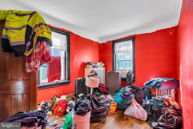 47 Liberty St, Trenton, NJ 08611 - bedroom featuring wood finished floors and cooling unit