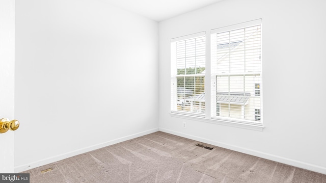 view of carpeted empty room