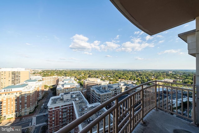 view of balcony