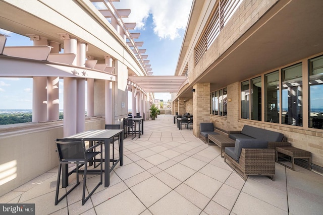 view of patio / terrace featuring outdoor lounge area