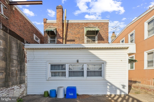 view of rear view of property