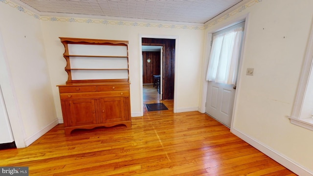 interior space featuring light hardwood / wood-style flooring