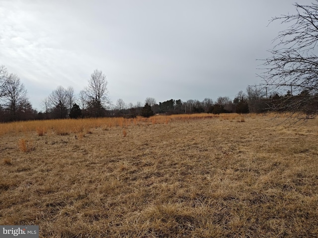 view of landscape featuring a rural view