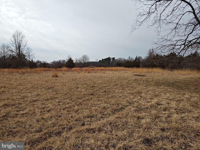 view of landscape featuring a rural view