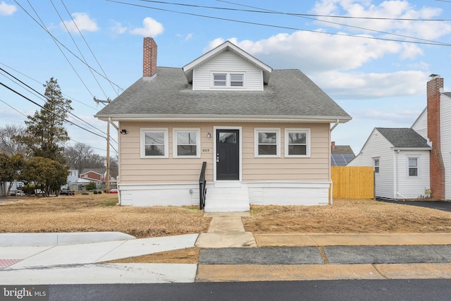 view of bungalow-style home