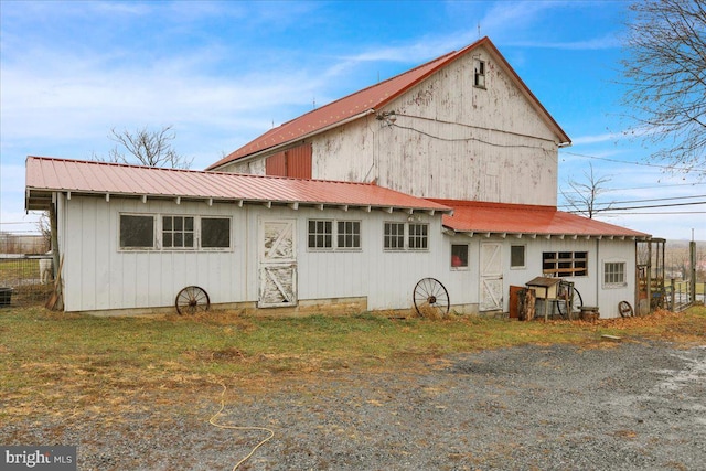 view of back of property