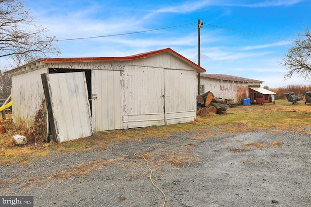 view of outbuilding