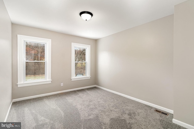 view of carpeted empty room