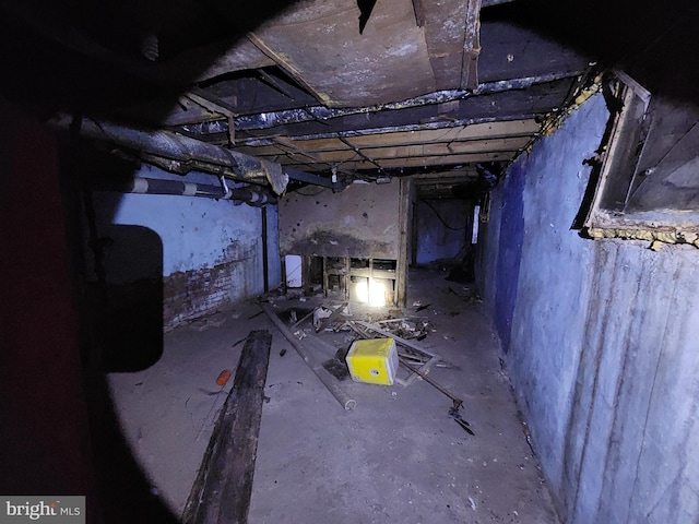 view of basement