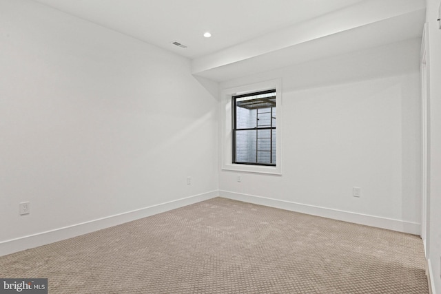 view of carpeted empty room