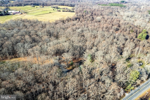 drone / aerial view featuring a rural view