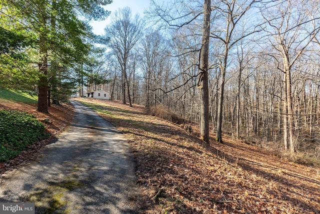 view of road