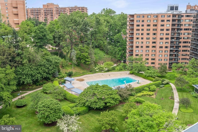 birds eye view of property