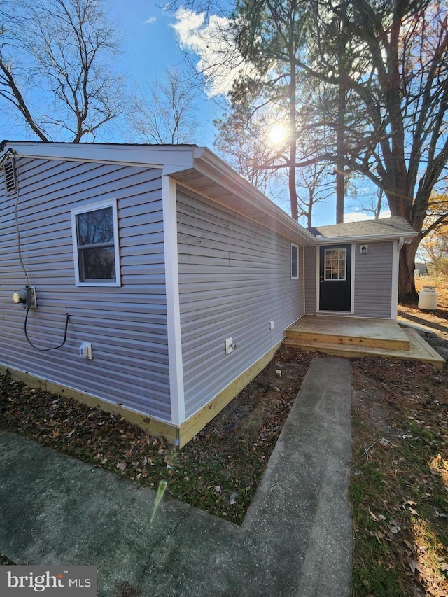 view of side of home