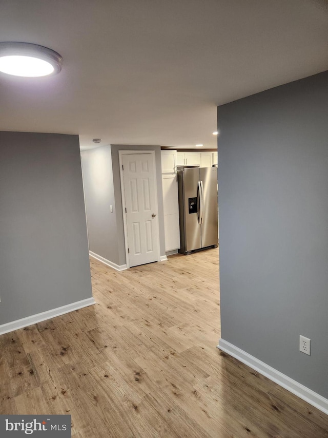 empty room featuring light hardwood / wood-style floors