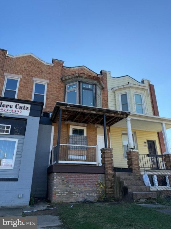 multi unit property with covered porch