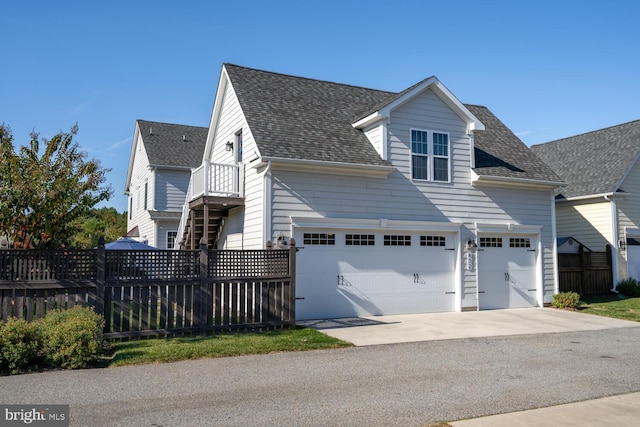 view of front of house featuring a garage