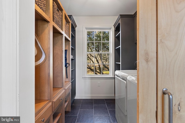 washroom featuring separate washer and dryer