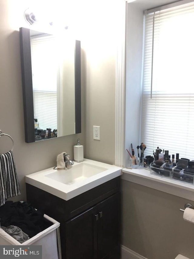 bathroom featuring vanity