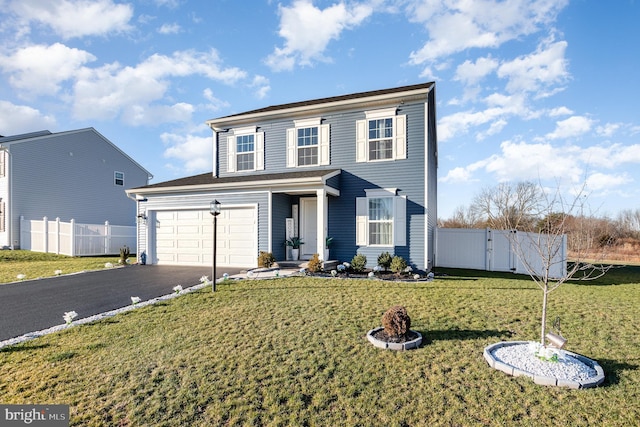 view of front property with a front yard