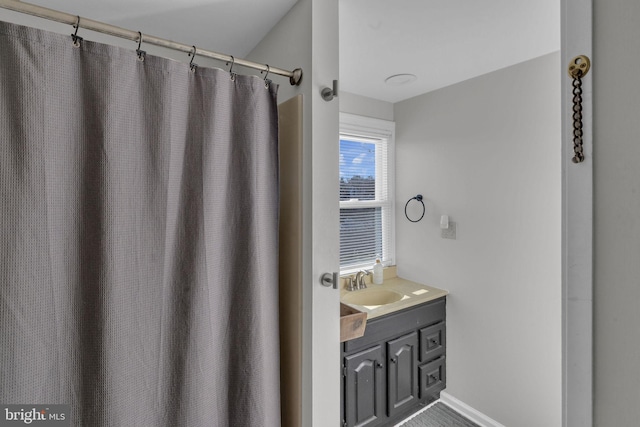 bathroom with vanity