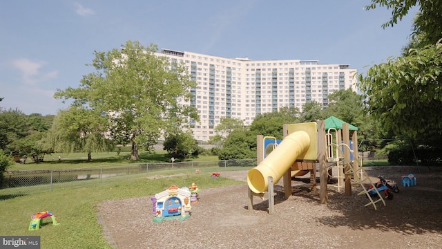 view of play area