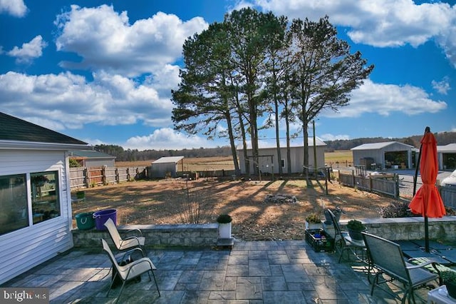 view of yard with a patio